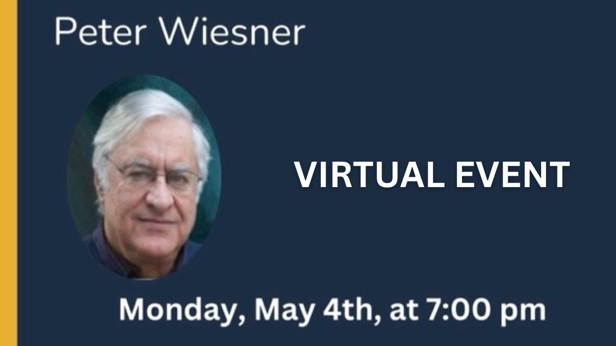 Peter Wiesner, second-generation Holocaust speaker, featured in HAMEC's 2G Webinar Series on May 4th