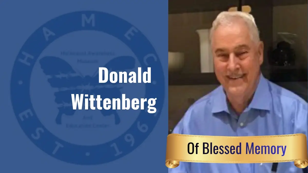 Donald Wittenberg, HAMEC Holocaust educator and Philadelphia school administrator, memorial portrait