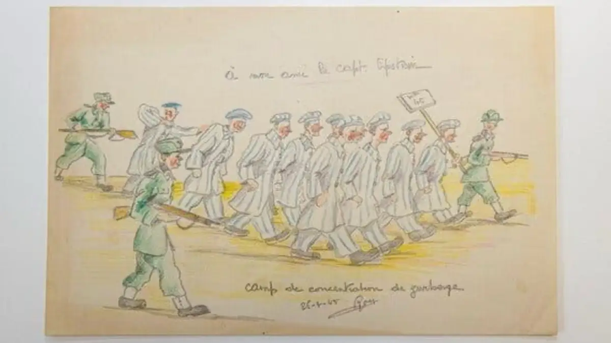 Holocaust Sketches Found in a Closet Now on Display in NYC