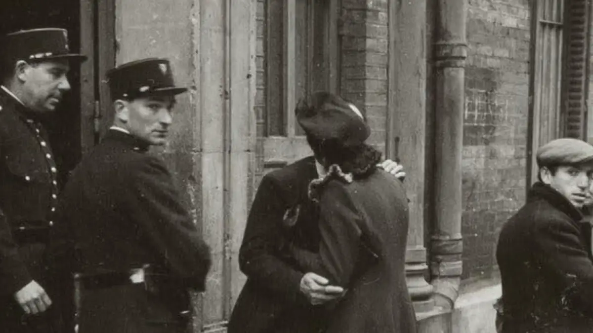 Nazi propaganda photos from France's 1941 green ticket roundup on display at the Shoah Memorial Paris