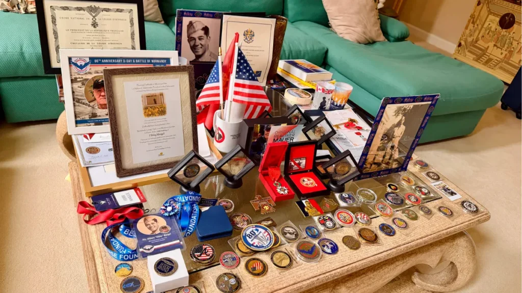 home of Hilbert Hibby Margol is lined with awards